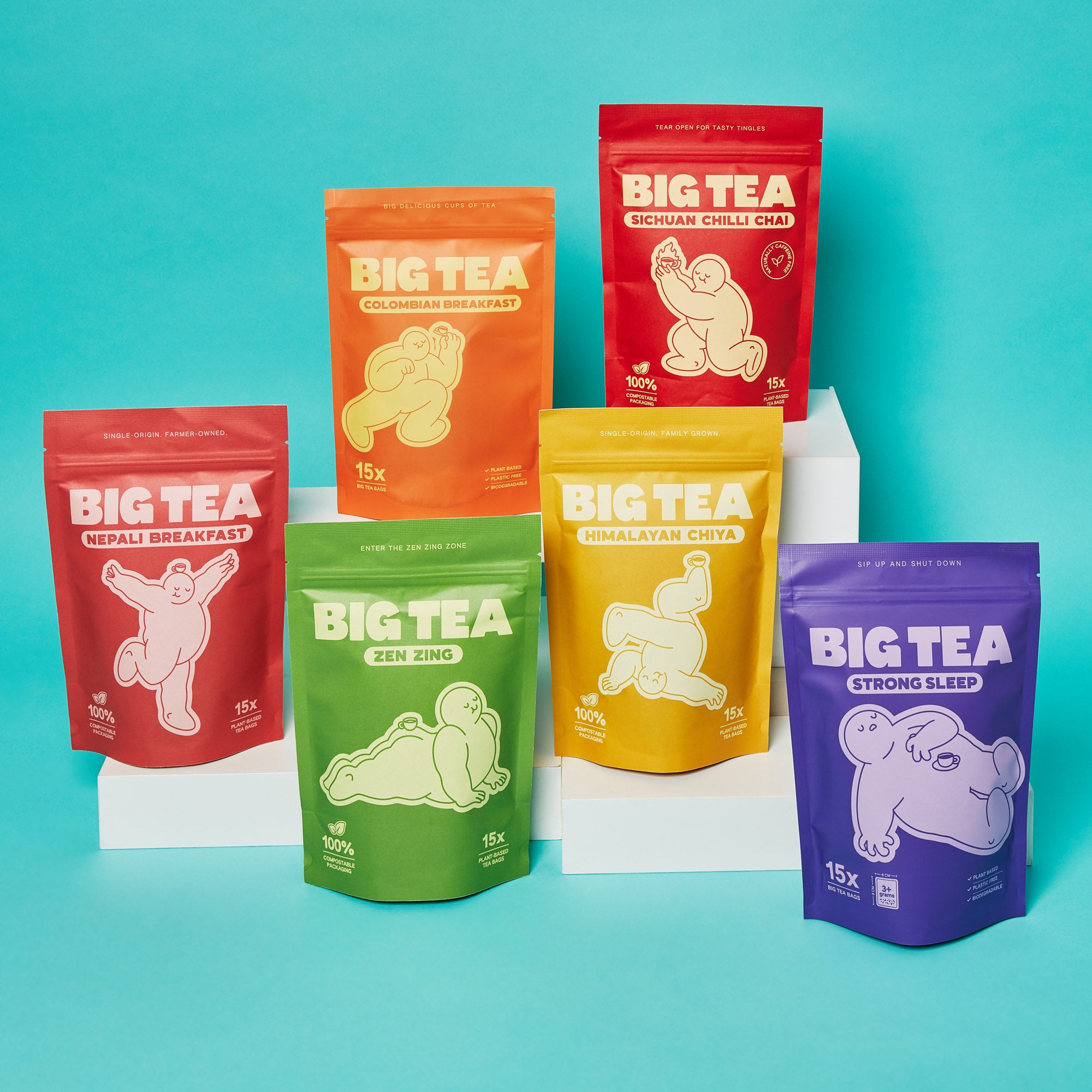 The Big Tea Bundle box with all teas